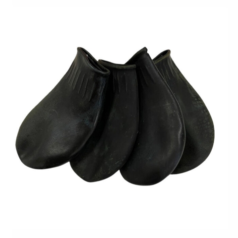 Blød gummi hundestøvle | Sort