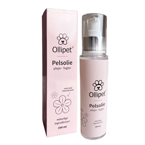 Krystalklar Ollipet Pelsolie med pumpe 100ml