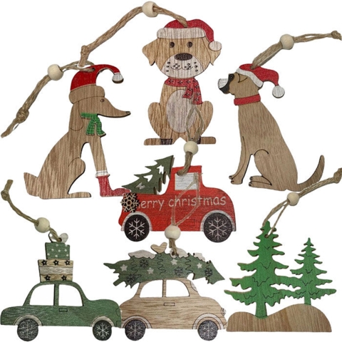 Juletræfigur med snor