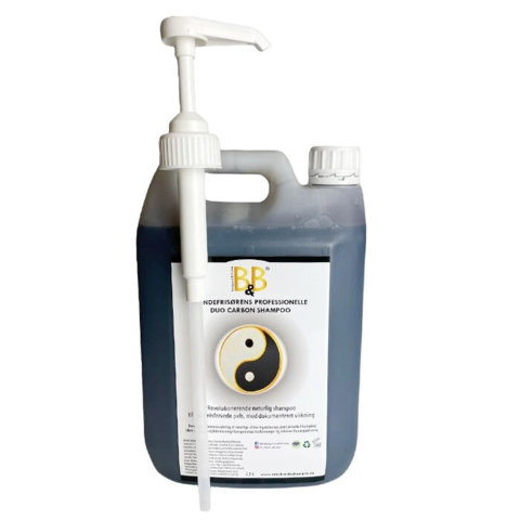 B&B Duo Carbon shampoo m. pumpe