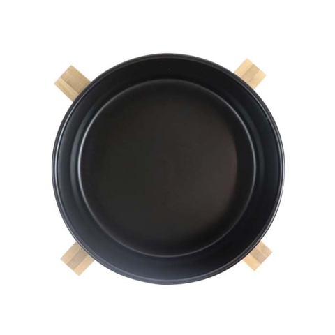 Ollipet Cooper Keramikskål + Bambusholder