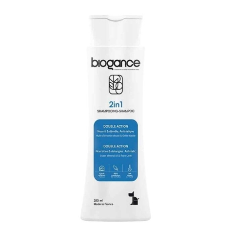 Biogance hundeshampoo og balsam i en. 250 ml