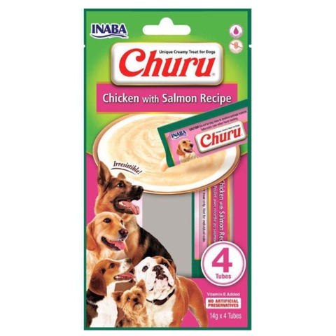 Churu med kylling og laks