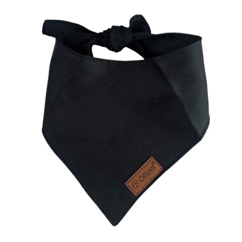 Ollipet City Lux Bandana | Midnight Black