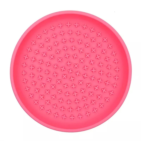 Ollipet slikkeskål i pink til mindre hunde