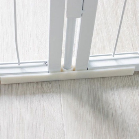 Ollipet Gulvbeskyttersæt til hvalpegård med stokke fremstillet i råhvid akrylplast