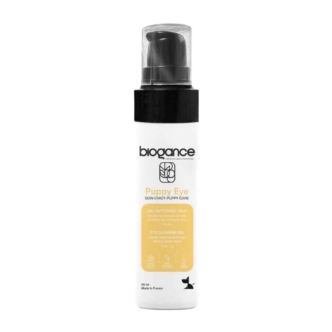 Biogance Puppy Eye Care Gel er en mild øjenrens til hvalpe