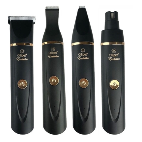 Ollipet Exclusive Potetrimmer | Black/Gold med 4 udskiftelige hoveder