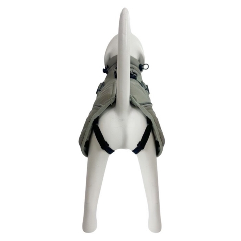 Ollipet Sirius de Luxe Dynejakke med refleks, sele og bagbensstropper