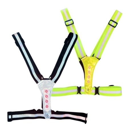 Ollipet LED vest lyser dig op, når der I er ude at gå i mørket