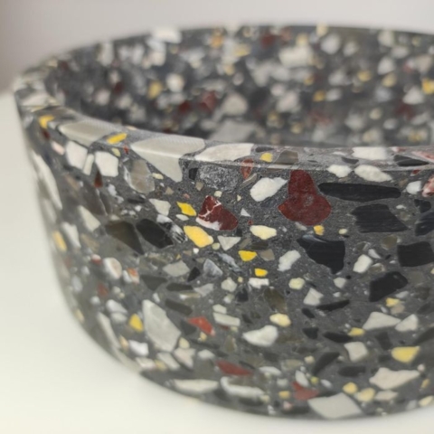 Holdbare terrazzo sten foderskåle