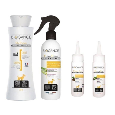 Biogance hvalpepleje sæt er skånsomt mod din hunds hud