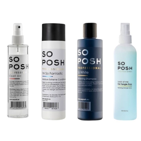 So Posh So White Sæt, der er ideel til hunde med hvid pels