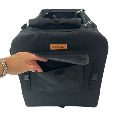 Ollipet Rimini klapvogn til hunde med praktisk stor lomme