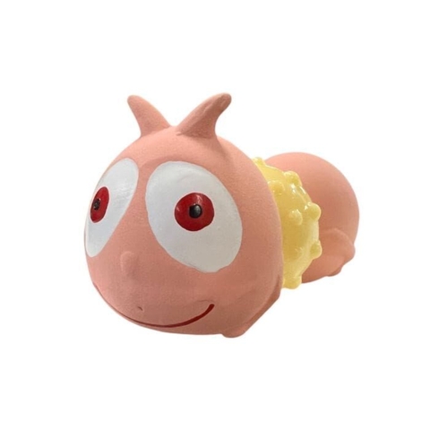 Ollipet larven piver og har små dutter til hundens tænder