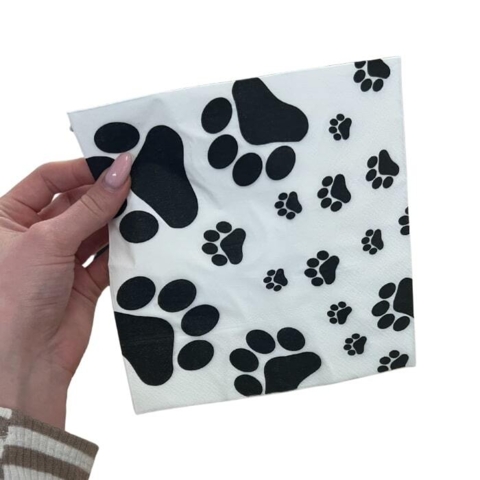 Servietter med hundetema vil sætte et sødt præg på din fest.