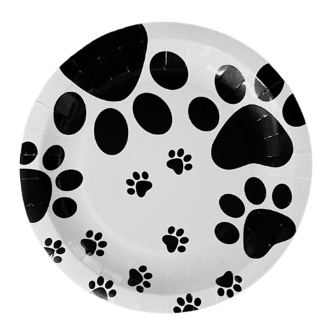 Ollipet paptallerken med sødt potemotiv. Perfekt til fødselsdage, fastelavn og andre temafester.