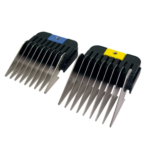 Wahl MaxGo klippemaskinen kommer med klippeskær og to afstandskamme