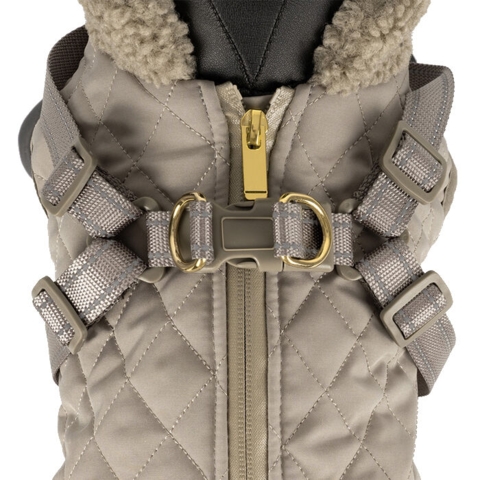 Ollipet Aarhus Hundejakke med guld detaljer