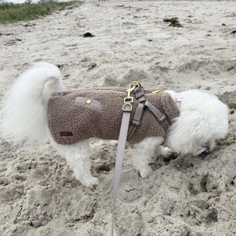 Ollipet Aarhus Hundejakke | Teddy med quiltet bryst i str. XL til 6 kg hund