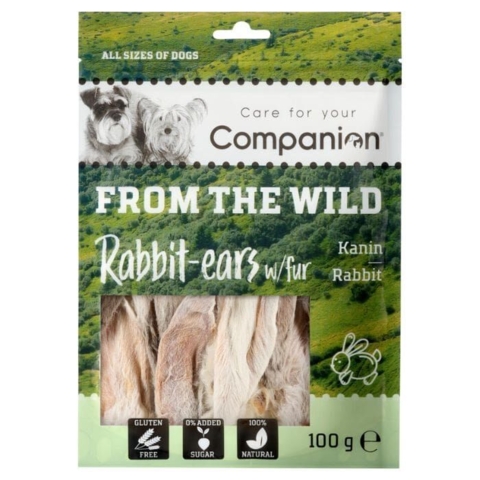 Companion kaninører med pels giver din hund en naturlig og sund snack