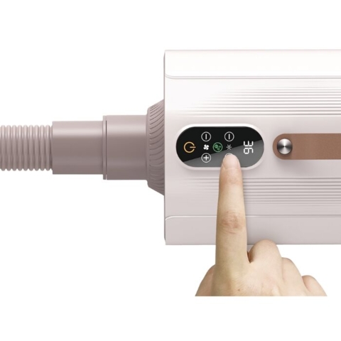 Blower med smart touchpanel med justerbar varme og blæsehastighed – nem og præcis styring