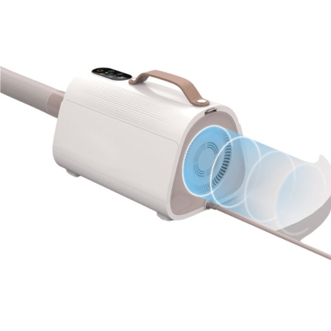 Kraftig luftgennemstrømning på op til 90 m/s – effektiv tørring af selv kraftig pels