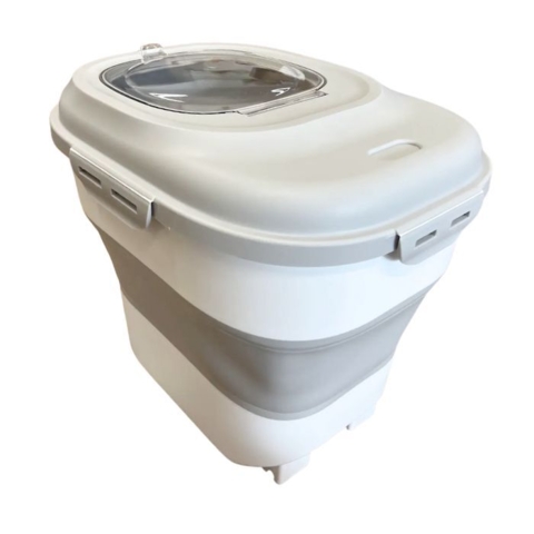 Foderspand til opbevaring af hundens foder både derhjemme og på rejser