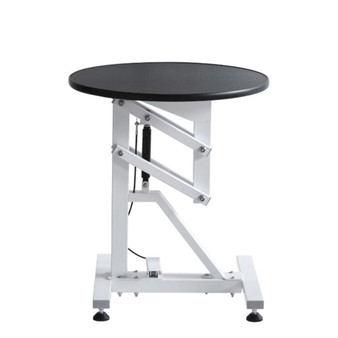 Rundt trimmebord til hunde med roterende bordplade