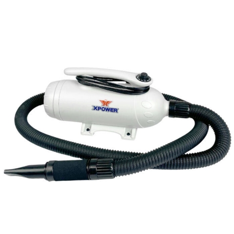 Hvid hundeblower fra Xpower med høj ydeevne