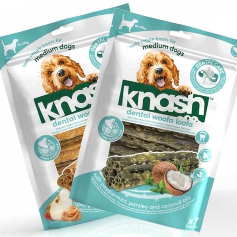 Knash Dental Woofa Loofa | Kokos eller Æble