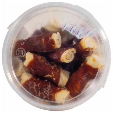 Lækre tyggeben med andesmag. Små ruller som passer perfekt til små hunderacer