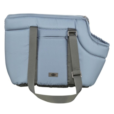 Blå hundetaske til små hunde og hvalpe