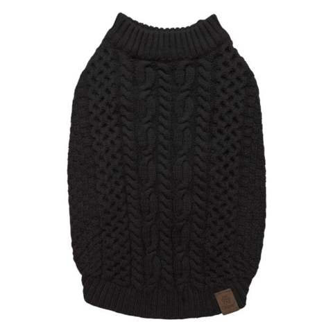Hundetrøjen fra Ollipet kommer også i en klassisk sort farve.