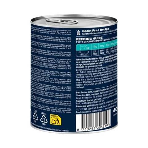 Hunde paté i flere smagsvarianter fra Eukanuba