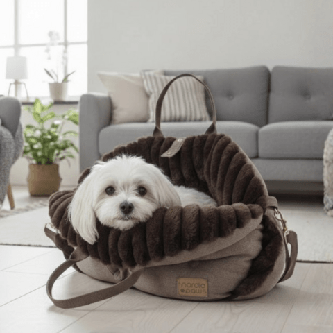 Dejlig blød bæretaske, perfekt til din lille vuf