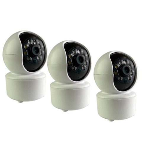 Ollipet Petcam kæledyrsovervågning til hjemmet. Sæt med 3 stk. Let at overvåge fra gratis app til din smartphone