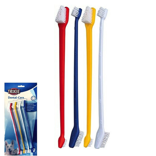 Trixie 2i1 Hundetandbørste