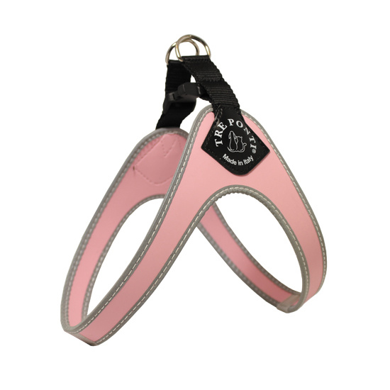 Tre Ponti | Classic Sele med refleksbånd | Lyserød