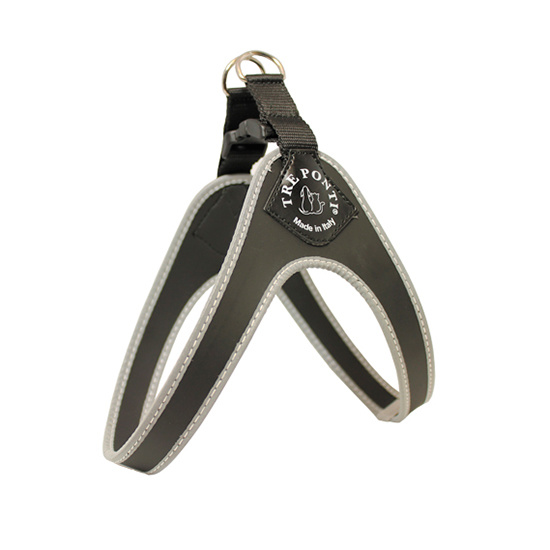 Tre Ponti | Classic Sele med refleksbånd | Sort