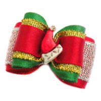 Silke julesløjfe påsat nissehue