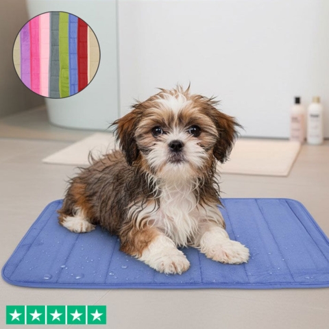 Vandabsorberende måtte der er perfekt til grooming efter bad