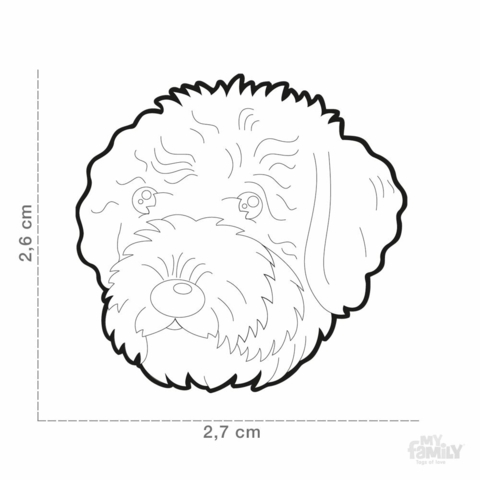 My Family | Hundetegn Lagotto | Størrelse