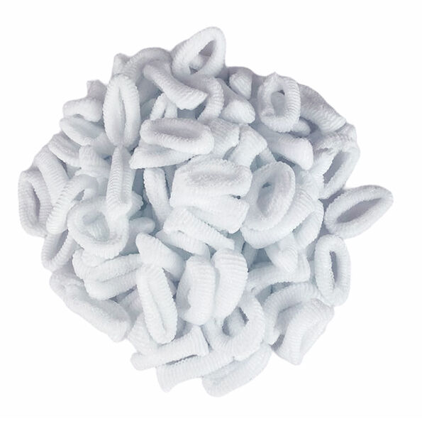 Frotté hundeelastikker | 100 stk