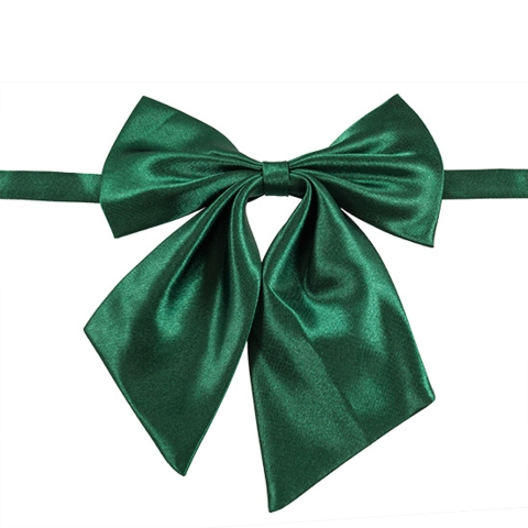 Pyntesløjfe i satin til halsen | Grøn