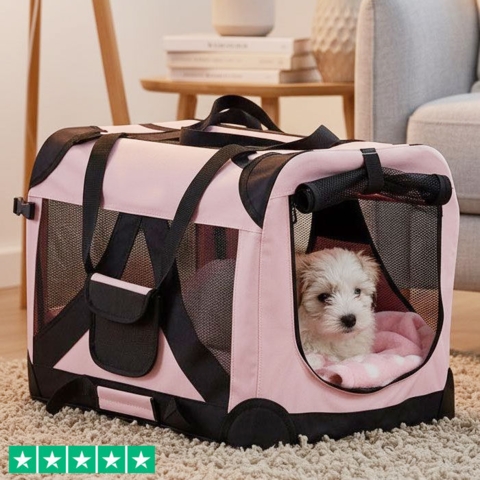 Her kan hvalpen føle sig tryg og slappe af