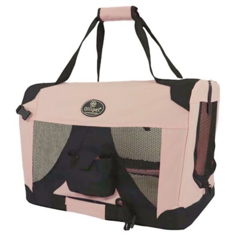 Transporttaske i støvet rosa