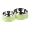 Dobbelt madskål | Stor og lille skål  - lysegrøn