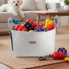Flot filtkurv til opbevaring af hundelegetøj - Leveres uden legetøj