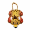 Kong Cozie Tuggz Cheetah er udstyret med pibelyde